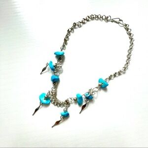 Boho Silver Beaded Ankle Bracelet